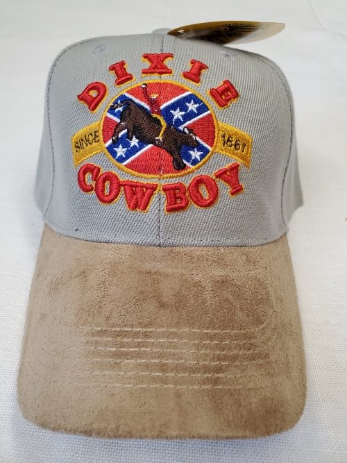 Rebel Dixie Cowboy Since 1861 Embroidered Cap – Confederate Flags